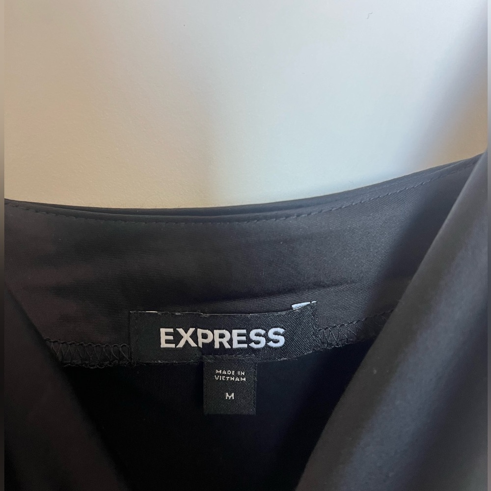 Express Black Cowl Neck Slip Midi Dress – Size M - Picture 6 of 12